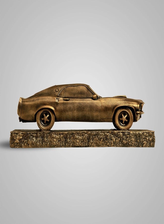 SILAII 1969 Ford Mustang Car Replica Sculpture in Antique Bronze Finish | Collectible Home Décor - Image 1